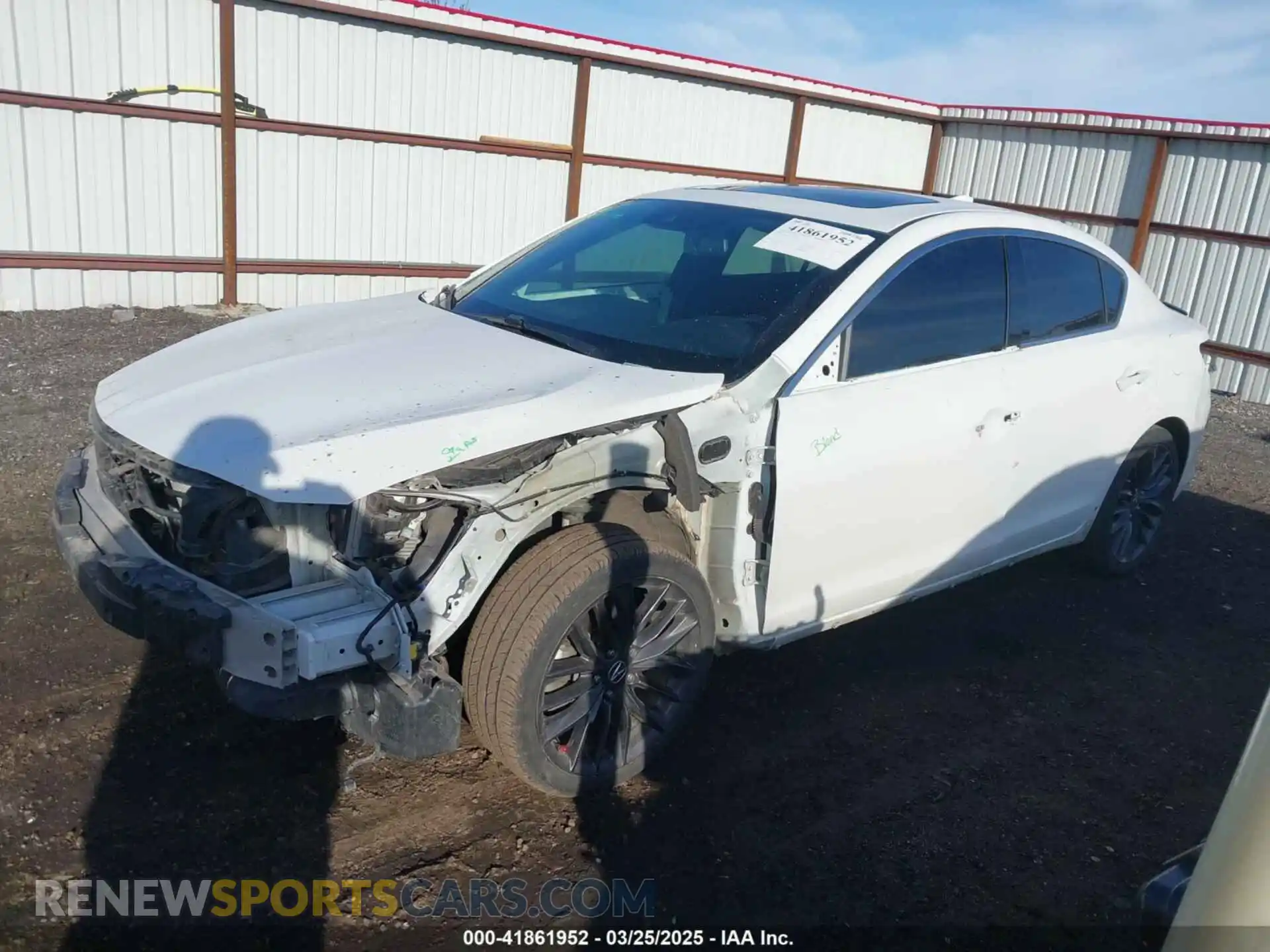 2 Photograph of a damaged car 19UDE2F89MA007283 ACURA ILX 2021