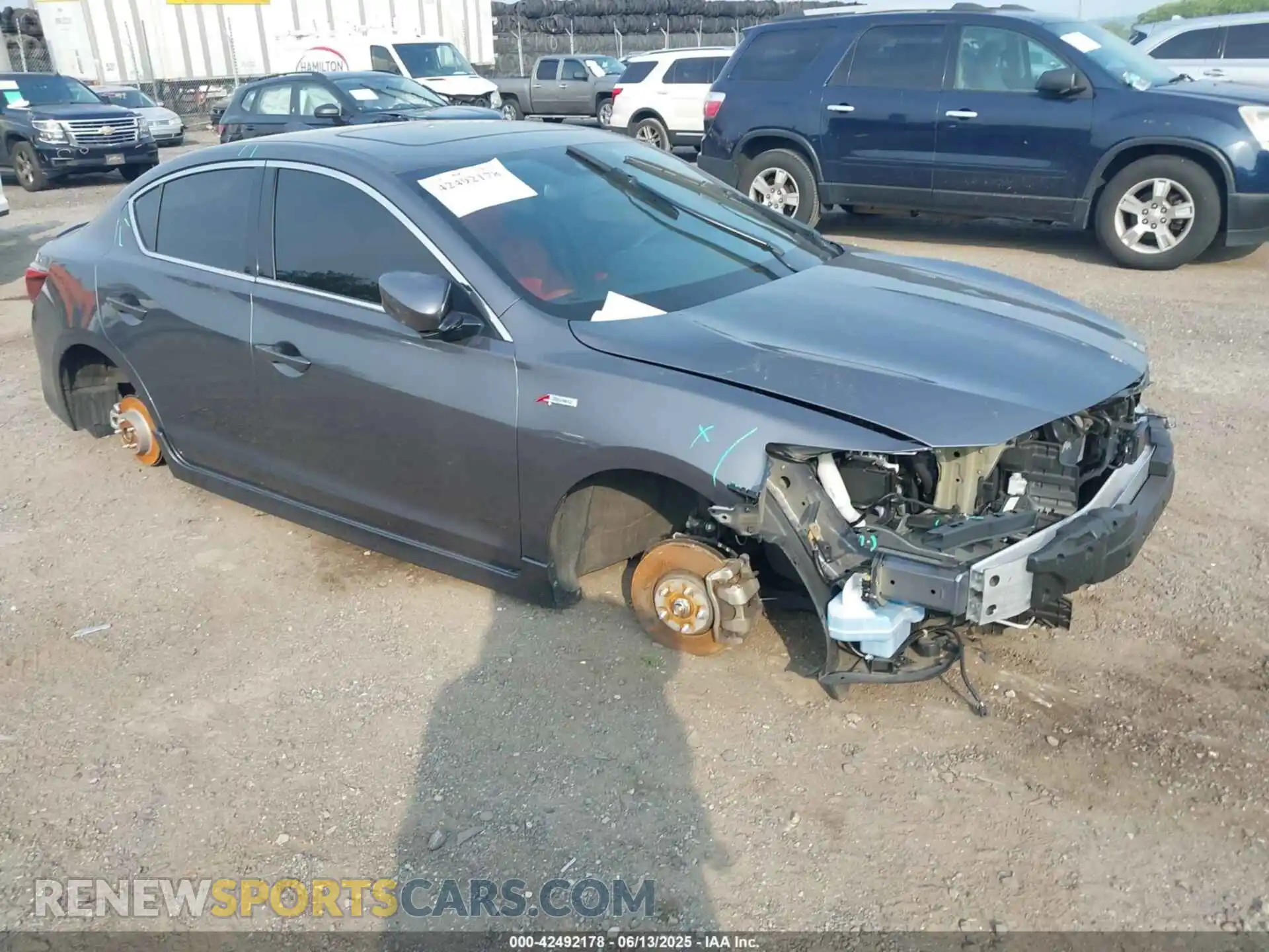 1 Photograph of a damaged car 19UDE2F82NA005909 ACURA ILX 2022