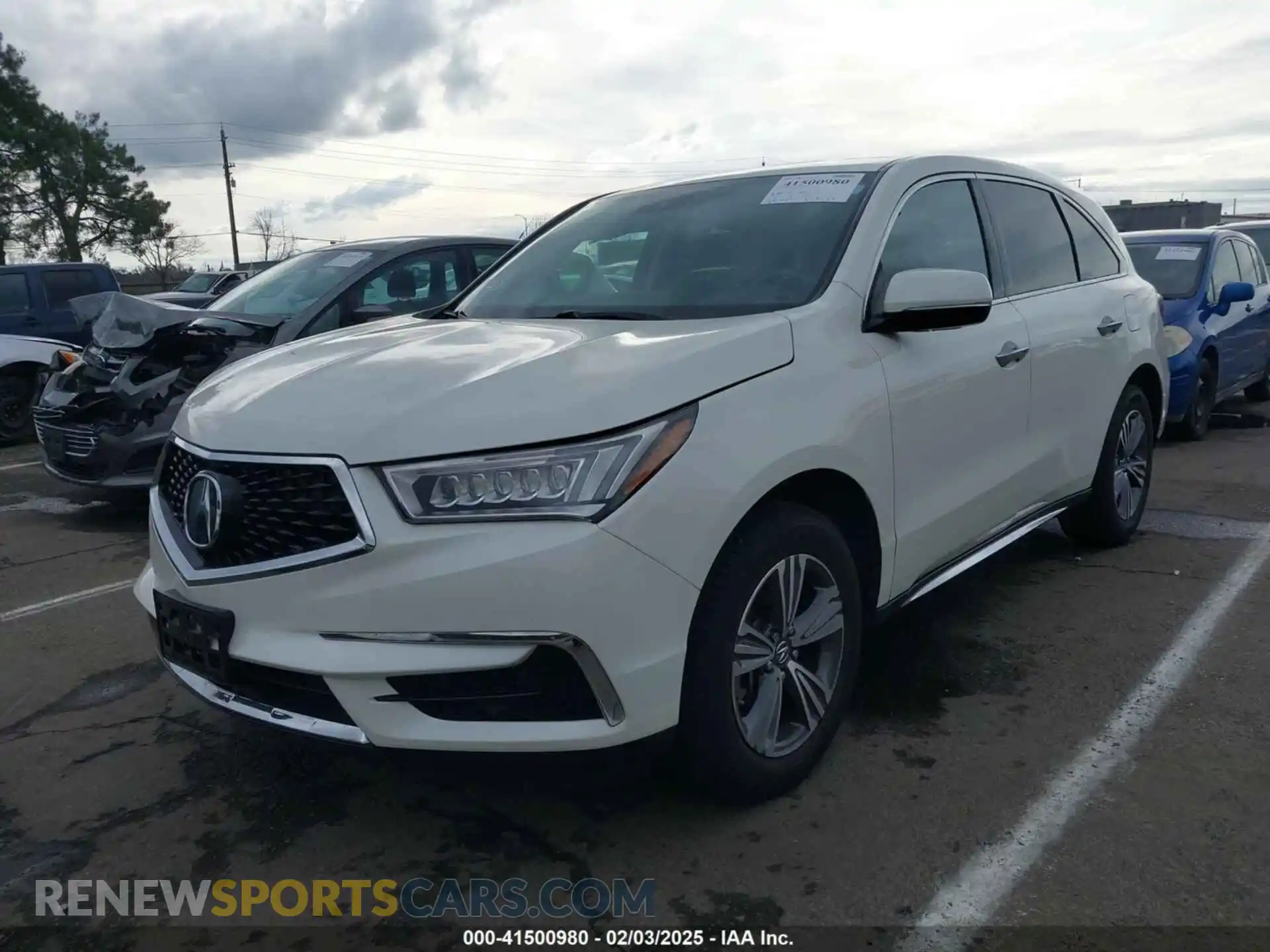 2 Photograph of a damaged car 5J8YD3H36KL010655 ACURA MDX 2019