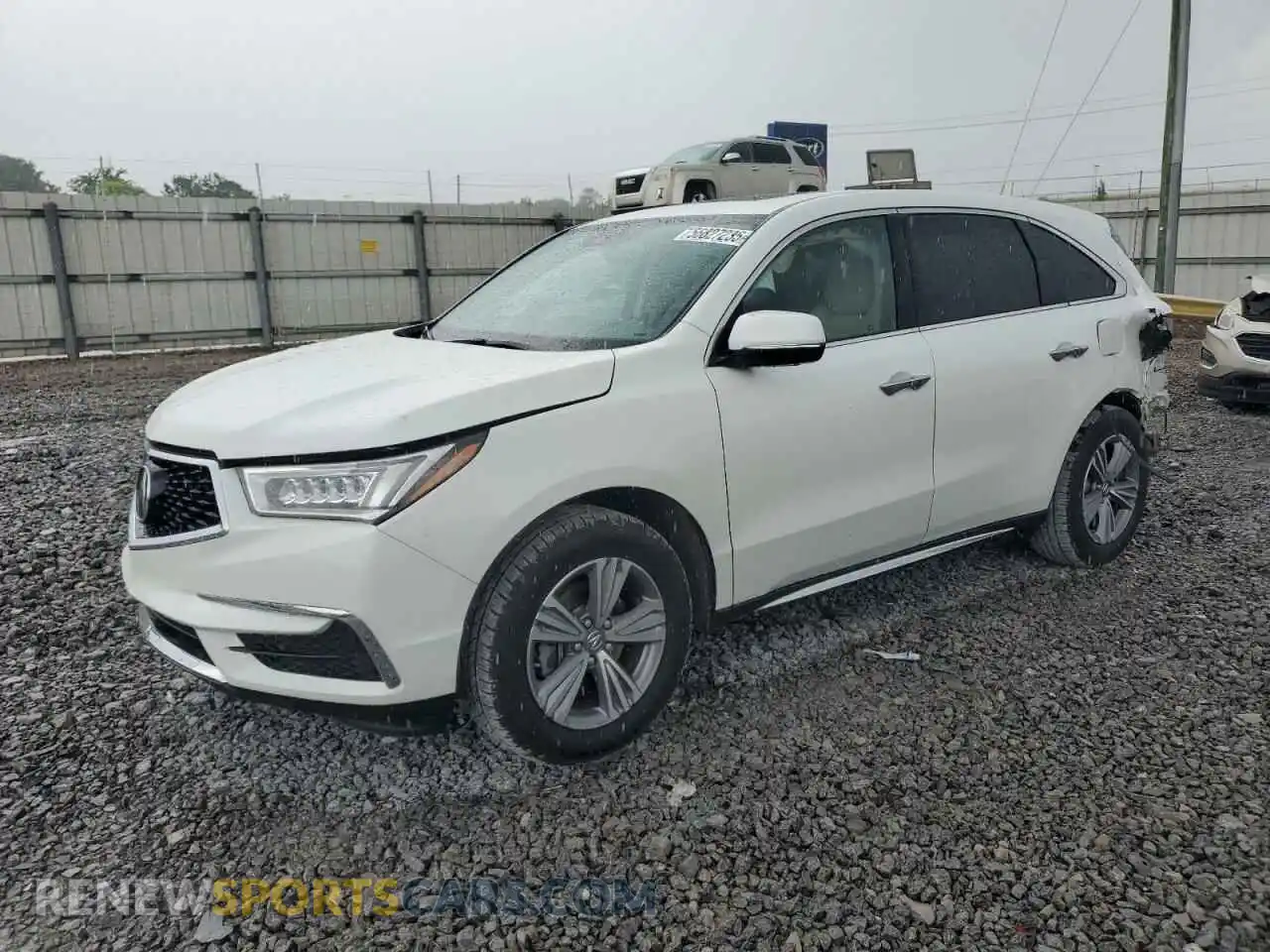 1 fotografías del automóvil dañado 5J8YD3H37LL012755 ACURA MDX 2020