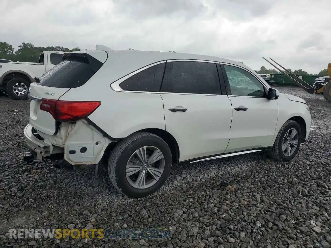 3 fotografías del automóvil dañado 5J8YD3H37LL012755 ACURA MDX 2020