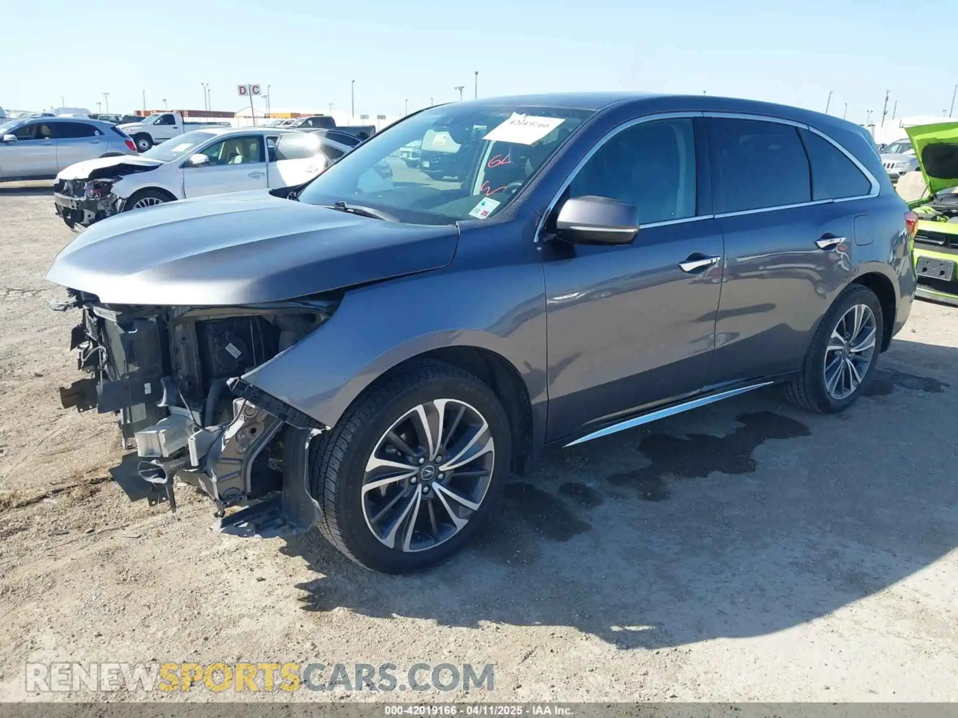 2 Photograph of a damaged car 5J8YD3H50LL003929 ACURA MDX 2020