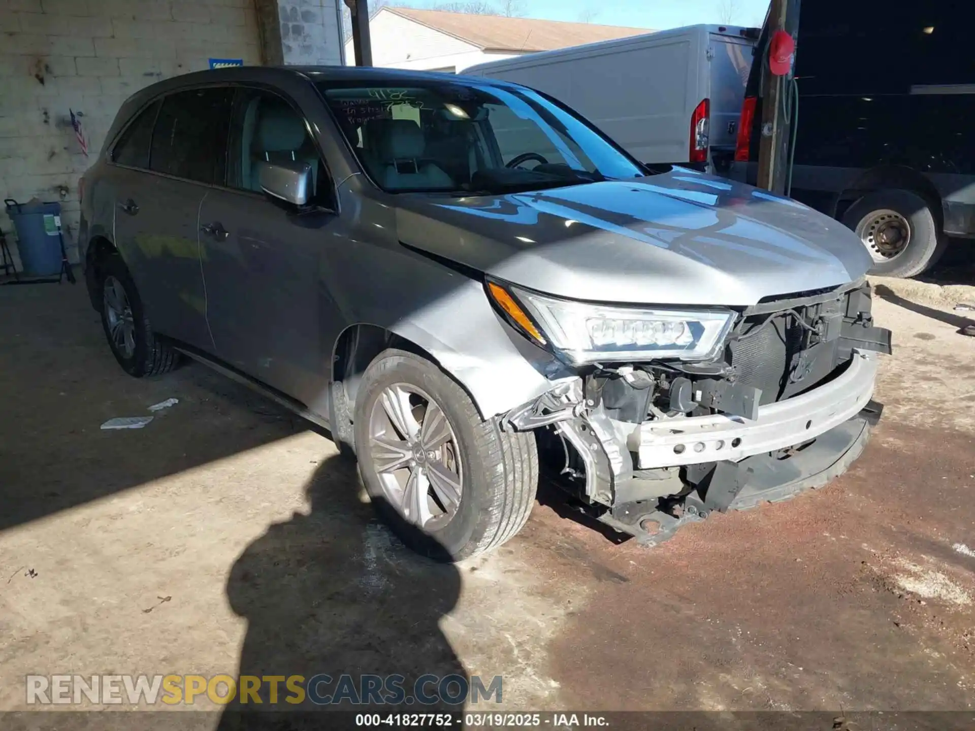 1 Photograph of a damaged car 5J8YD4H33LL036119 ACURA MDX 2020