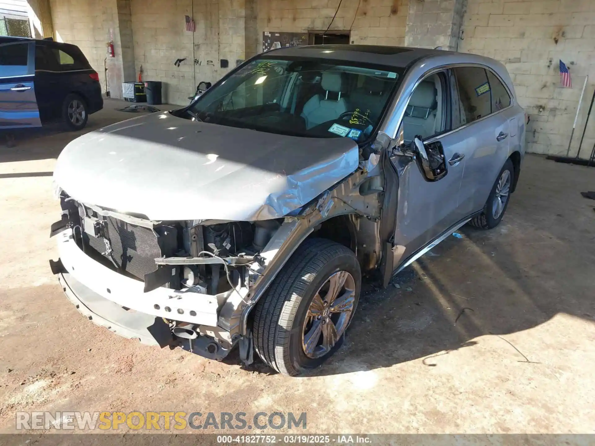2 Photograph of a damaged car 5J8YD4H33LL036119 ACURA MDX 2020