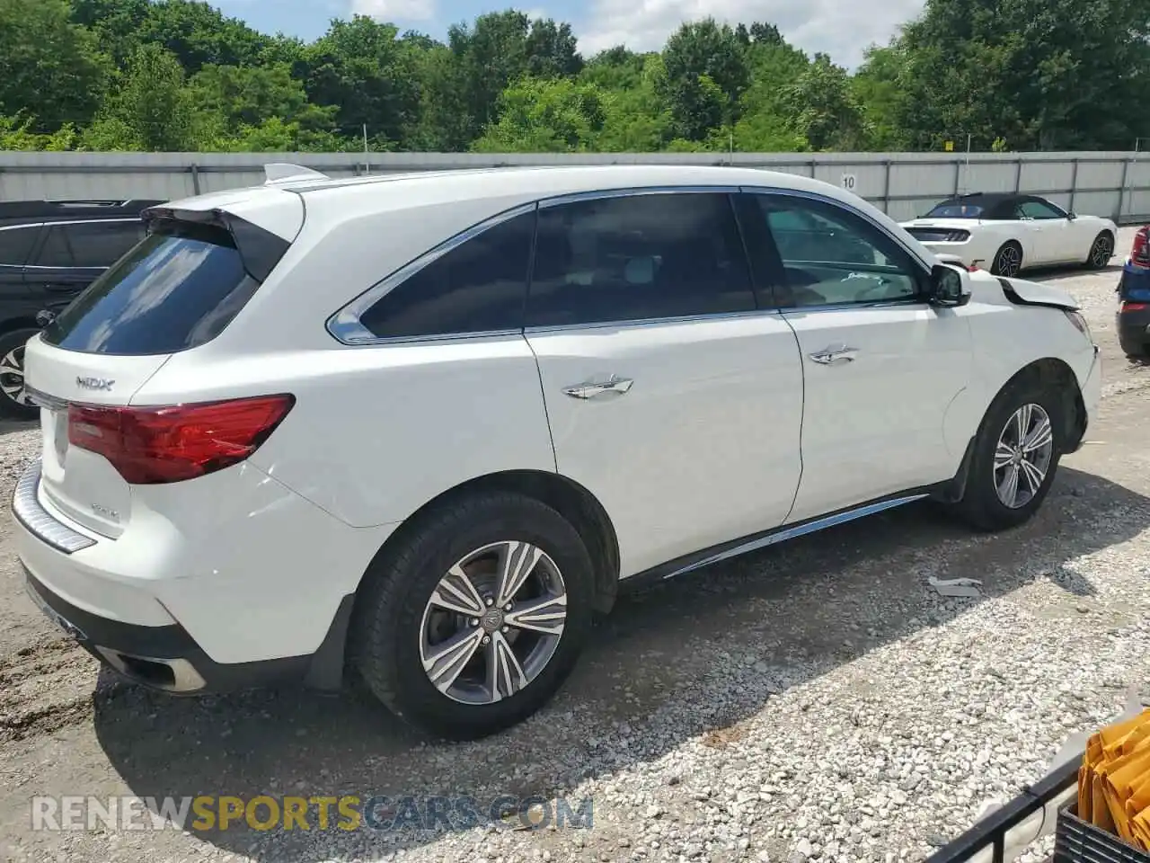 3 fotografías del automóvil dañado 5J8YD4H3XLL029314 ACURA MDX 2020