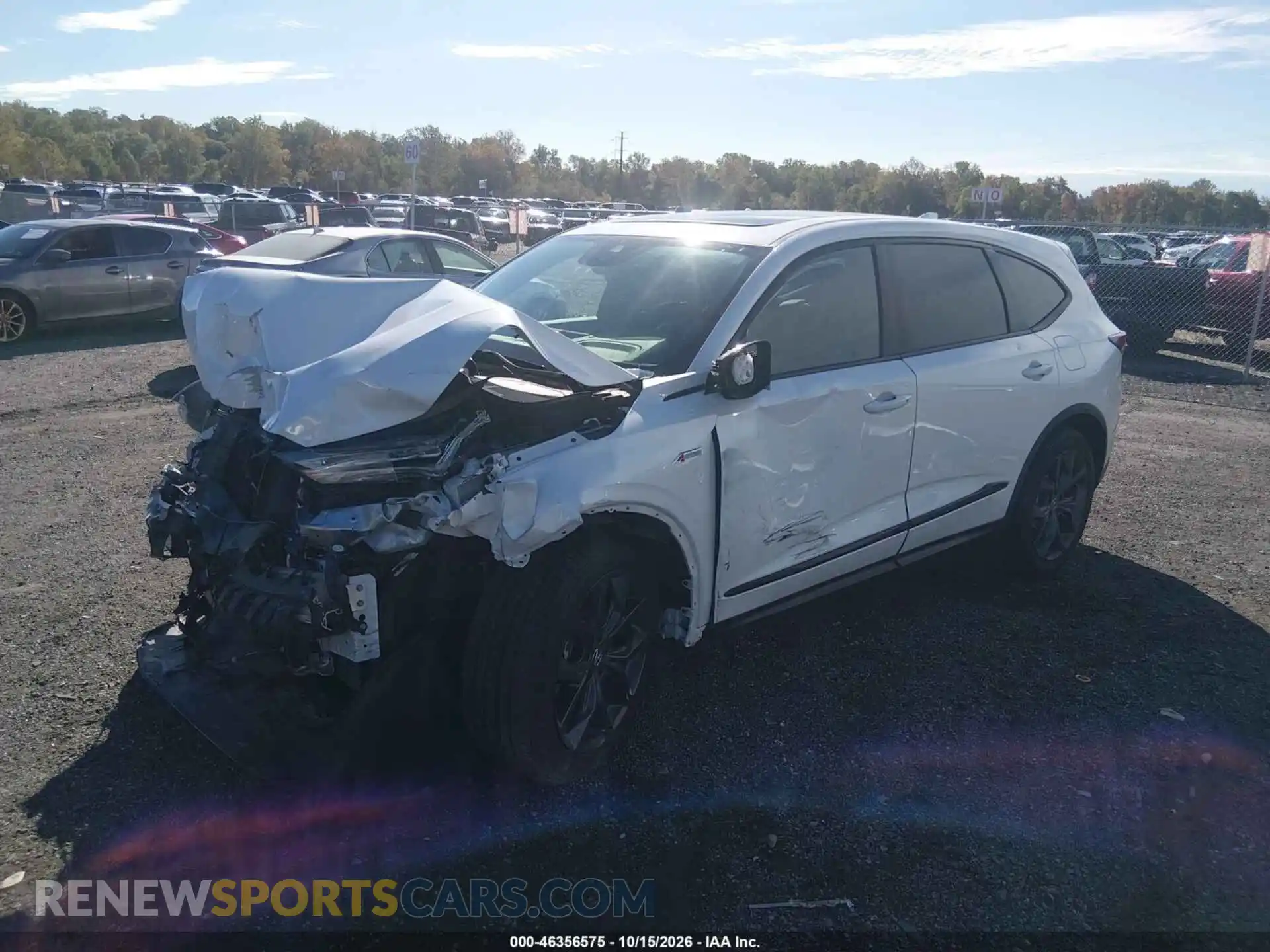 2 Photograph of a damaged car 5J8YE1H05PL033858 ACURA MDX 2023