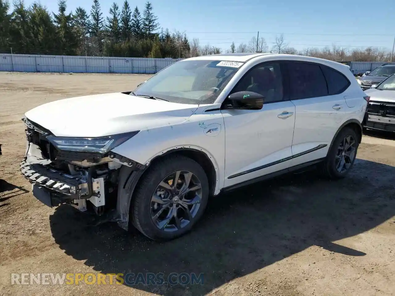 1 Photograph of a damaged car 5J8YE1H05PL802410 ACURA MDX 2023