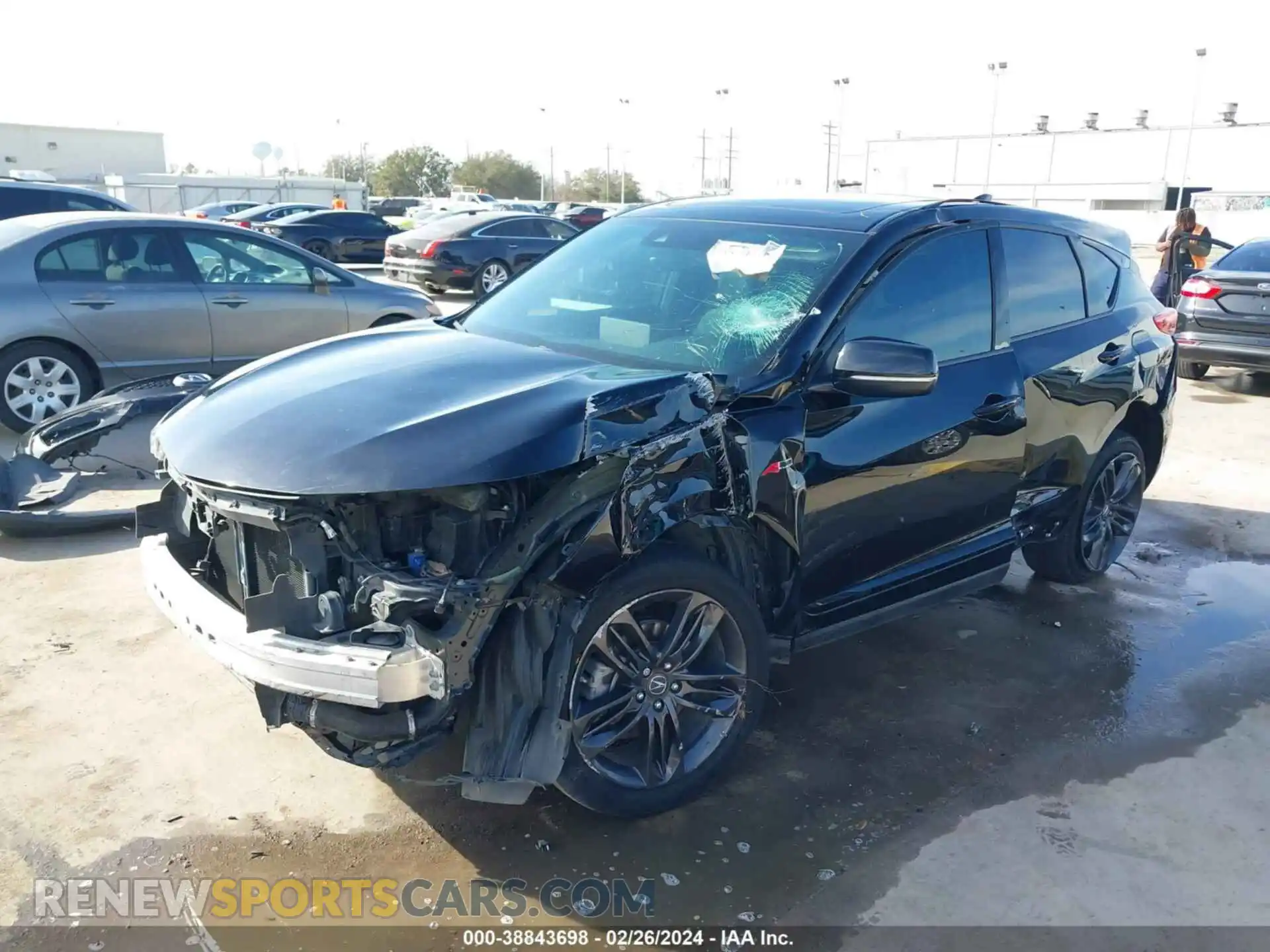 2 fotografías del automóvil dañado 5J8TC1H61KL023244 ACURA RDX 2019