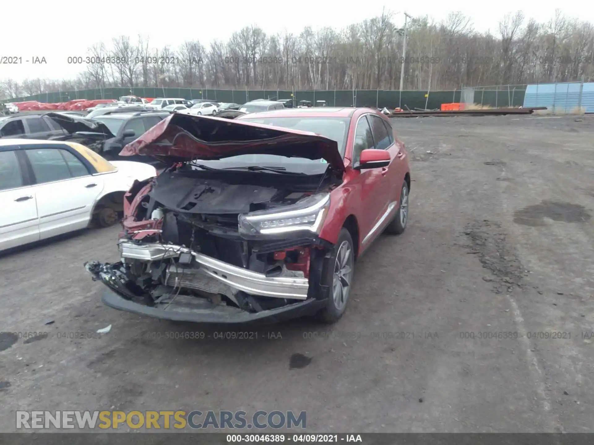 2 fotografías del automóvil dañado 5J8TC2H51KL001600 ACURA RDX 2019