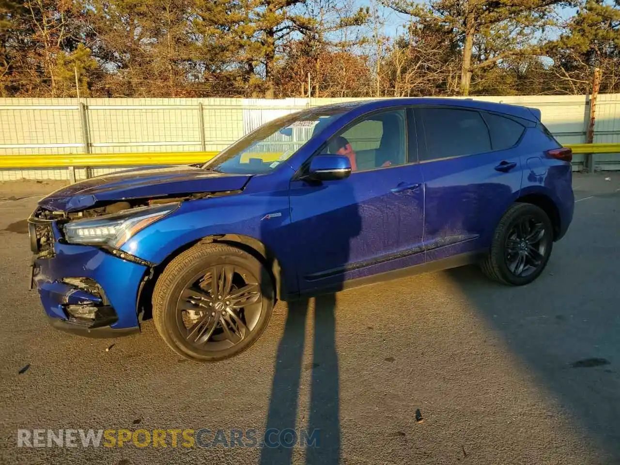 1 Photograph of a damaged car 5J8TC2H64KL015239 ACURA RDX 2019