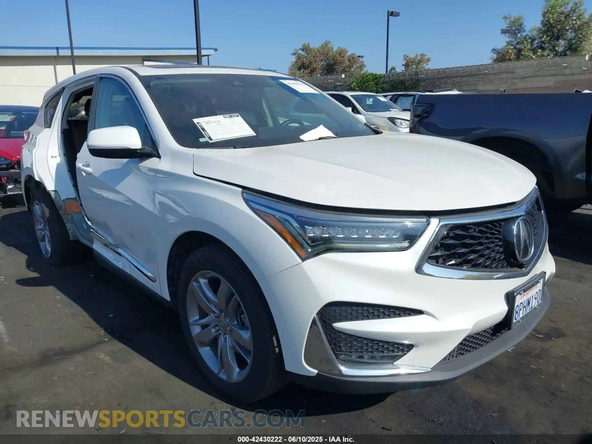 1 fotografías del automóvil dañado 5J8TC2H72LL031272 ACURA RDX 2020