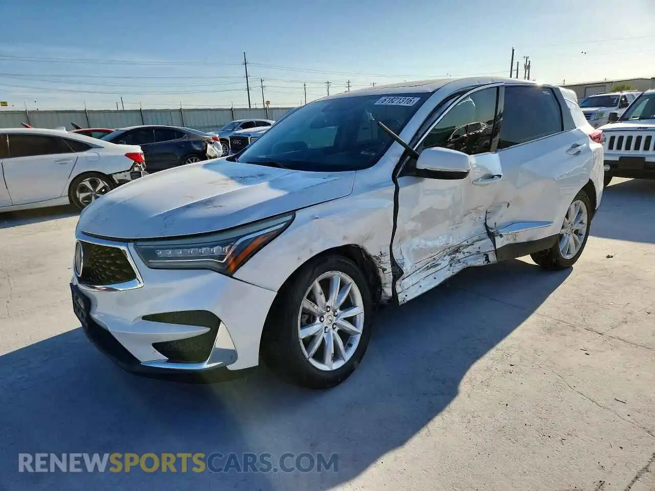 1 Photograph of a damaged car 5J8TC1H35ML001675 ACURA RDX 2021