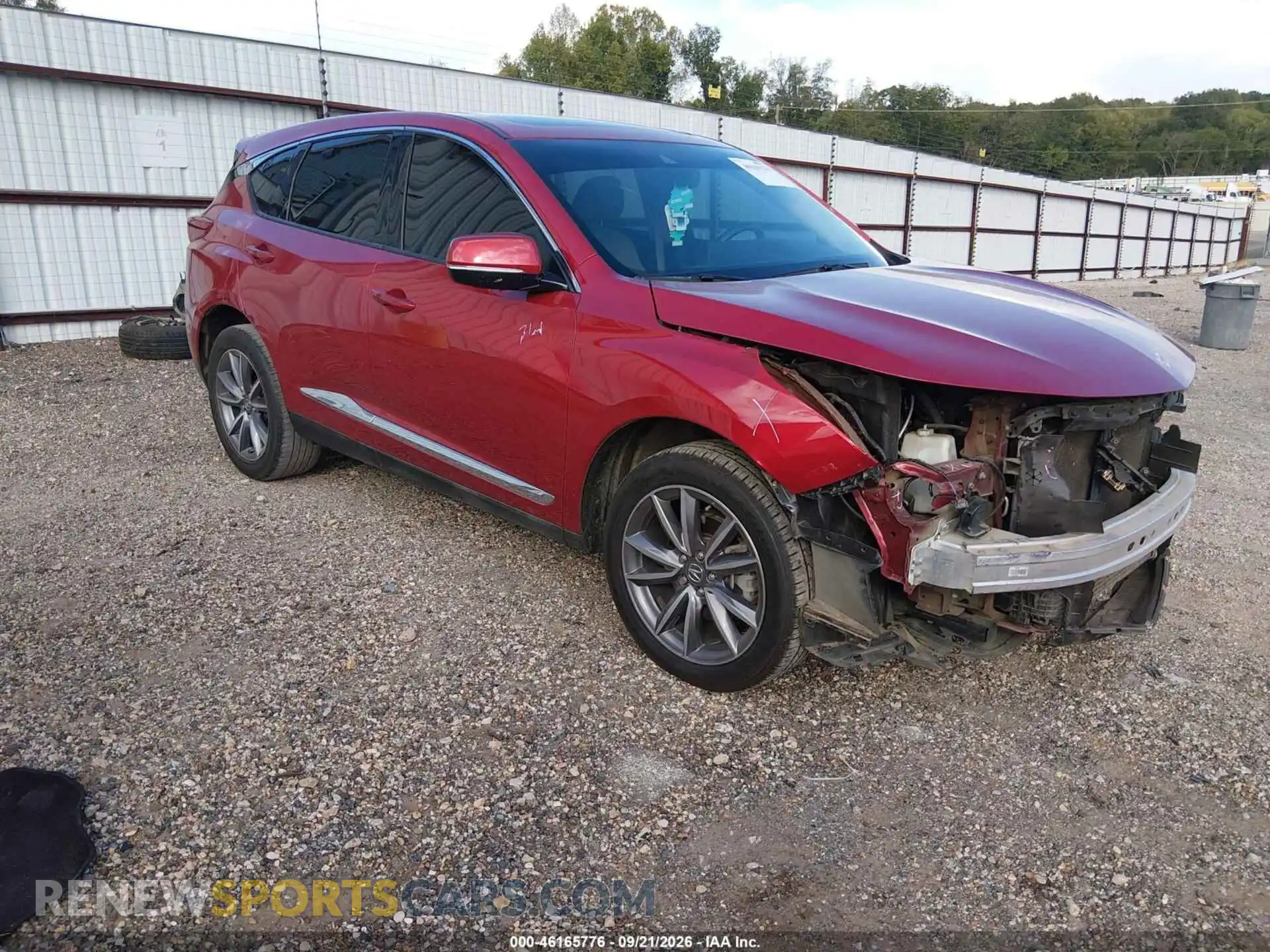 1 Photograph of a damaged car 5J8TC1H50ML011385 ACURA RDX 2021