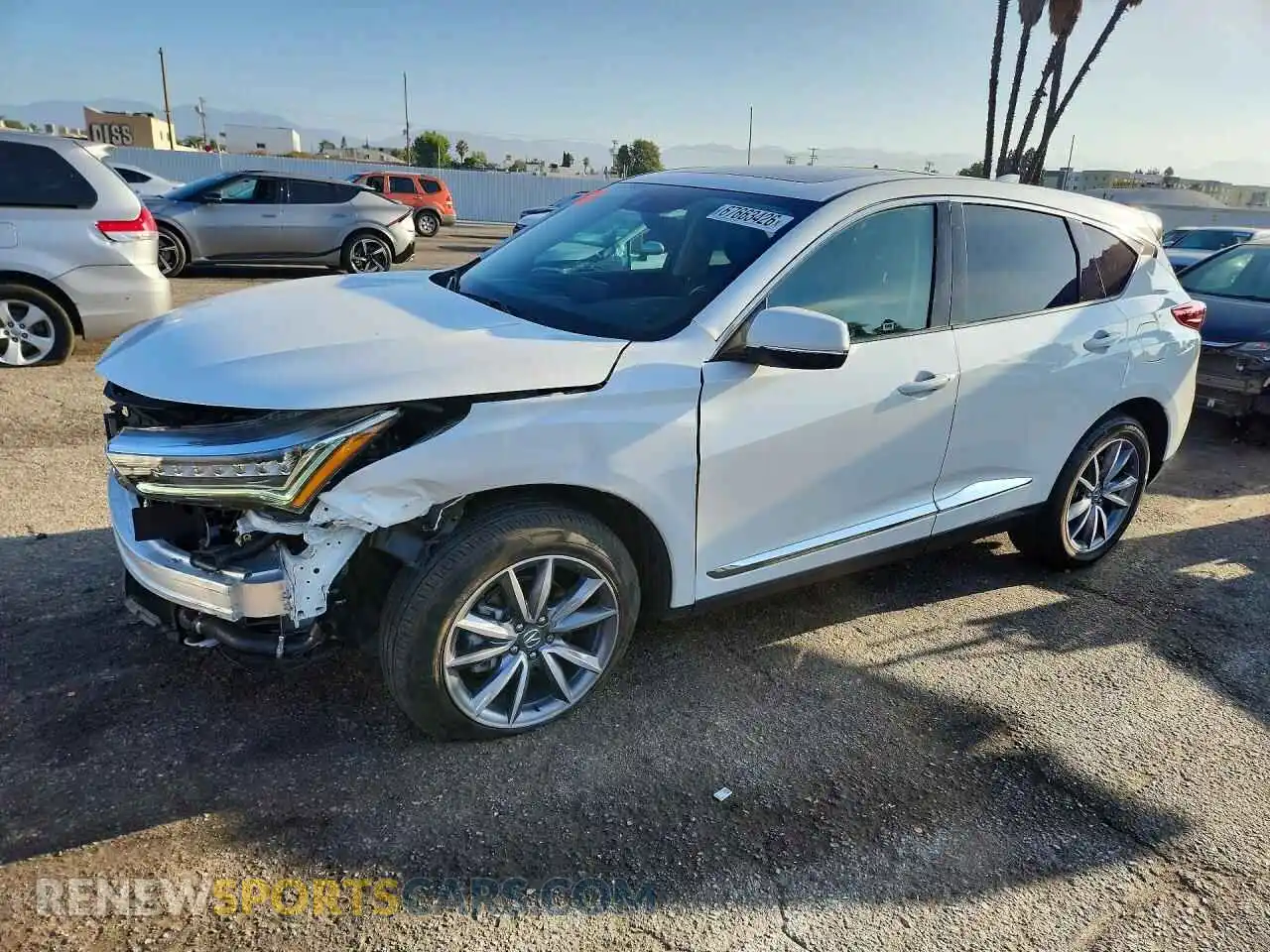 1 Photograph of a damaged car 5J8TC1H52ML020217 ACURA RDX 2021