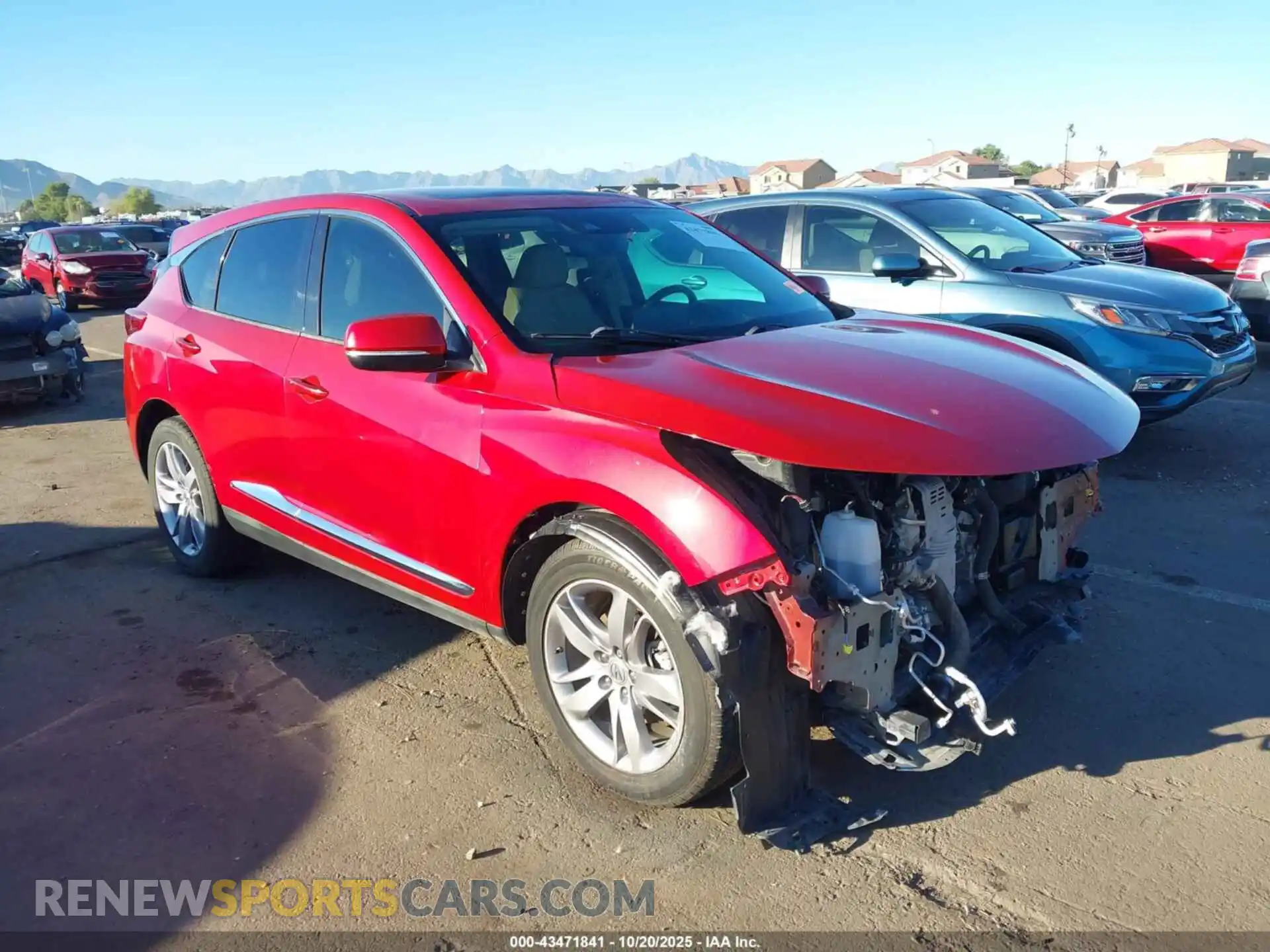 1 Photograph of a damaged car 5J8TC1H53ML001997 ACURA RDX 2021