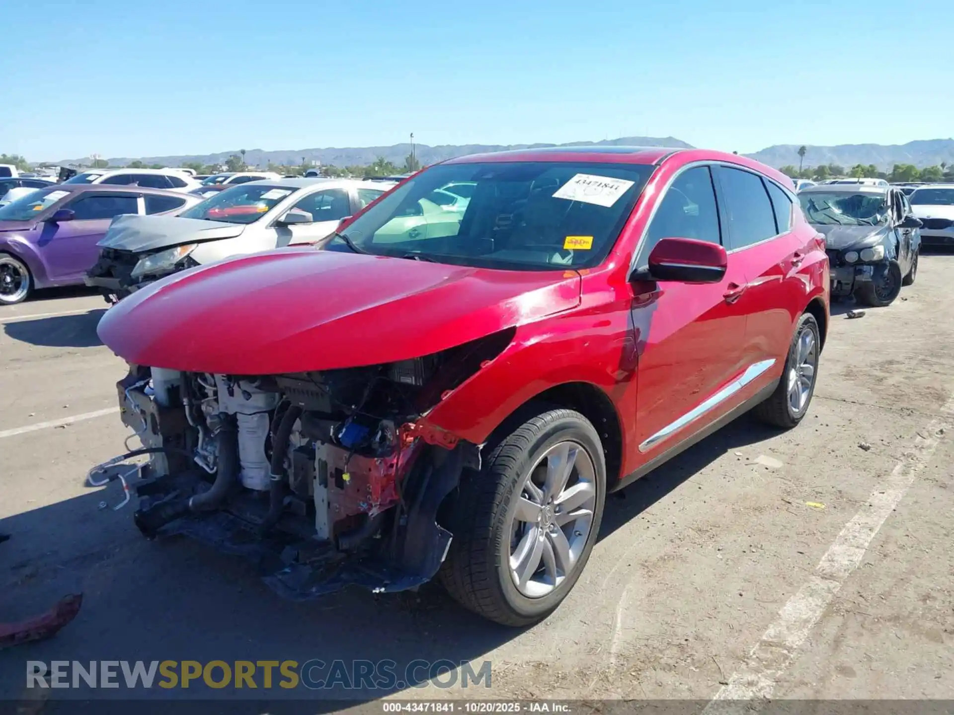 2 Photograph of a damaged car 5J8TC1H53ML001997 ACURA RDX 2021