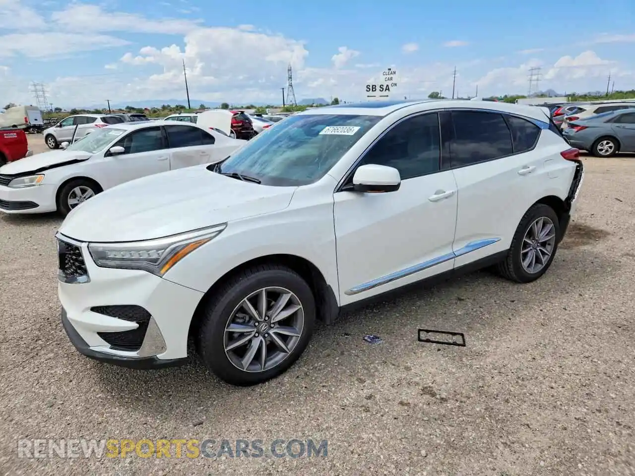1 Photograph of a damaged car 5J8TC1H54ML005427 ACURA RDX 2021
