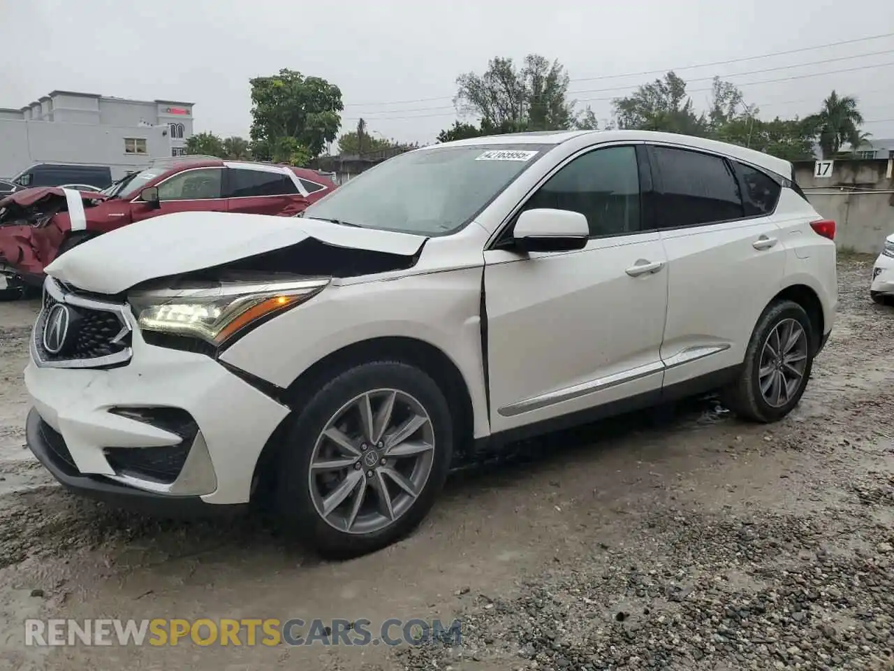1 Photograph of a damaged car 5J8TC1H56ML008166 ACURA RDX 2021