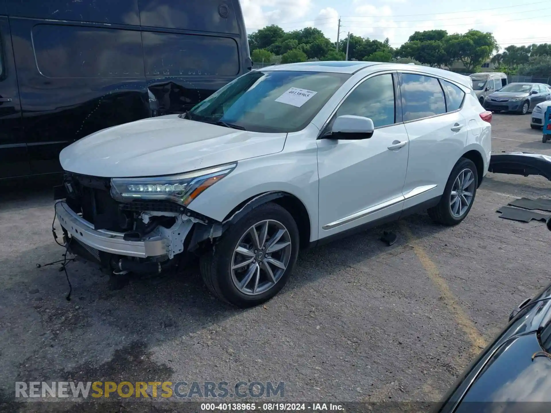 2 Photograph of a damaged car 5J8TC1H56ML011567 ACURA RDX 2021