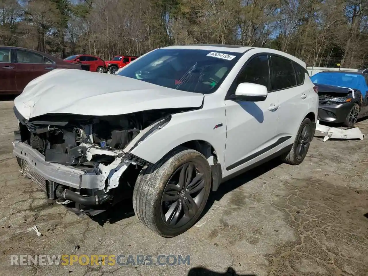 1 Photograph of a damaged car 5J8TC1H64ML013276 ACURA RDX 2021