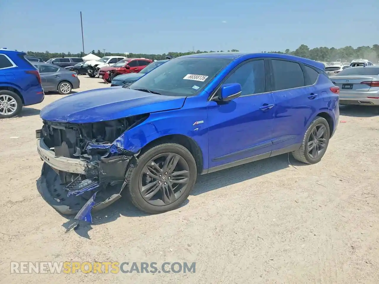 1 Photograph of a damaged car 5J8TC1H68ML003155 ACURA RDX 2021