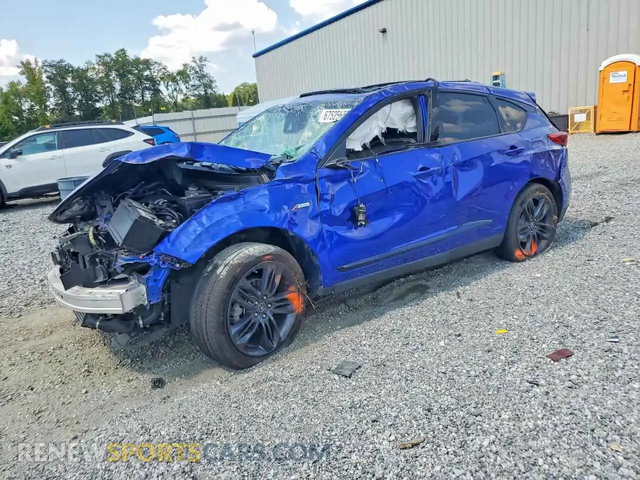 1 Photograph of a damaged car 5J8TC1H69ML021325 ACURA RDX 2021