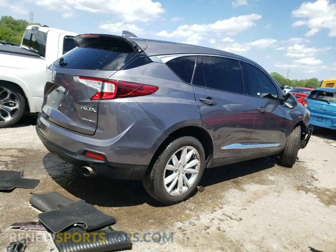 3 fotografías del automóvil dañado 5J8TC2H38ML002535 ACURA RDX 2021