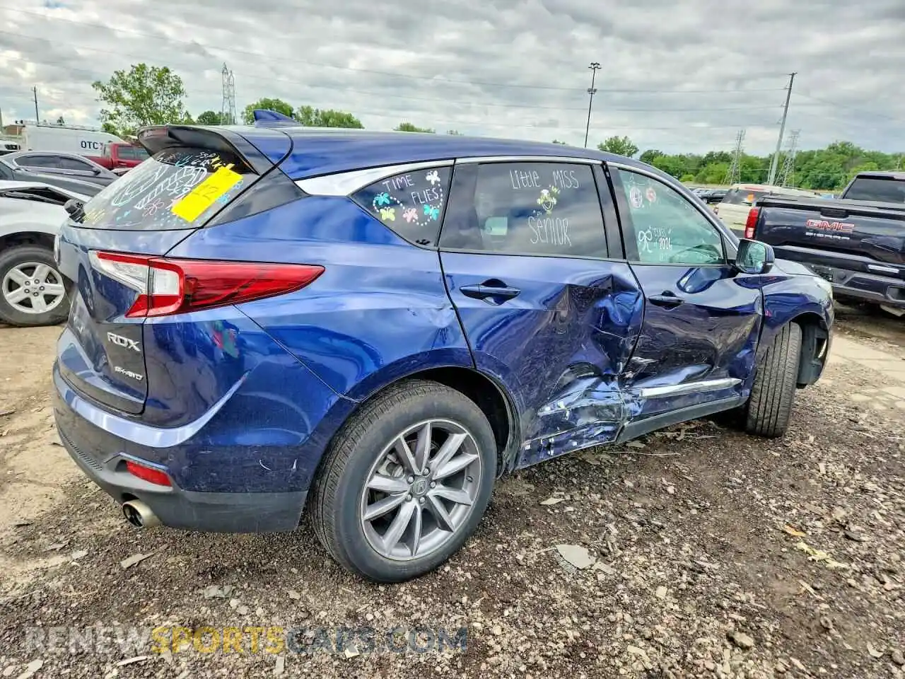 3 fotografías del automóvil dañado 5J8TC2H50ML033778 ACURA RDX 2021