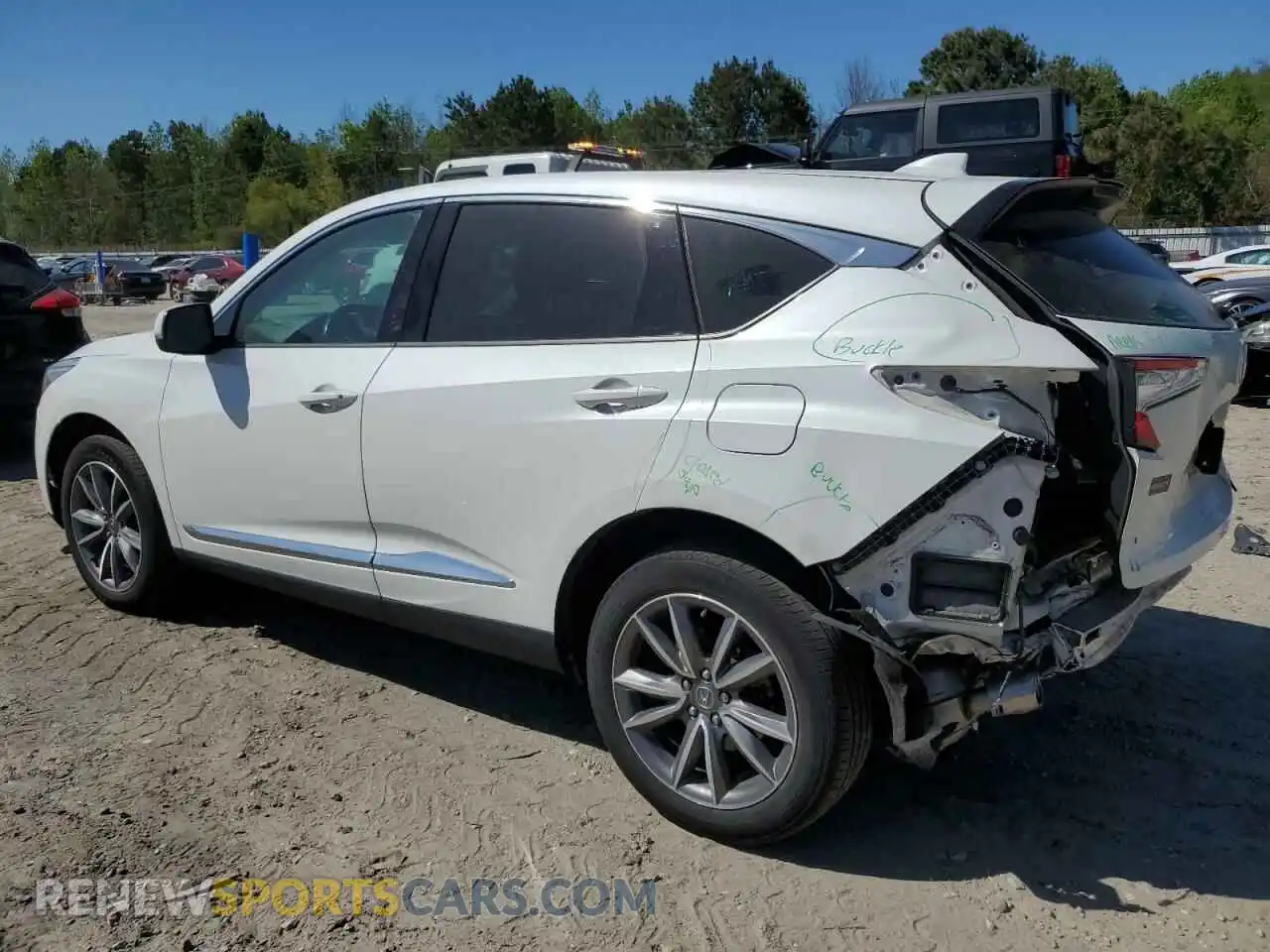 2 fotografías del automóvil dañado 5J8TC2H59ML009737 ACURA RDX 2021