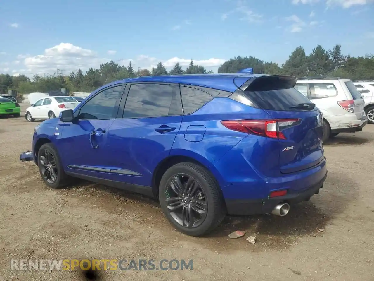 2 Photograph of a damaged car 5J8TC2H60ML009828 ACURA RDX 2021