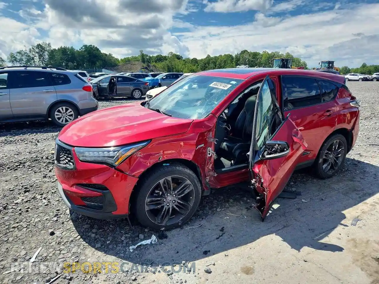 1 Photograph of a damaged car 5J8TC2H62ML046489 ACURA RDX 2021
