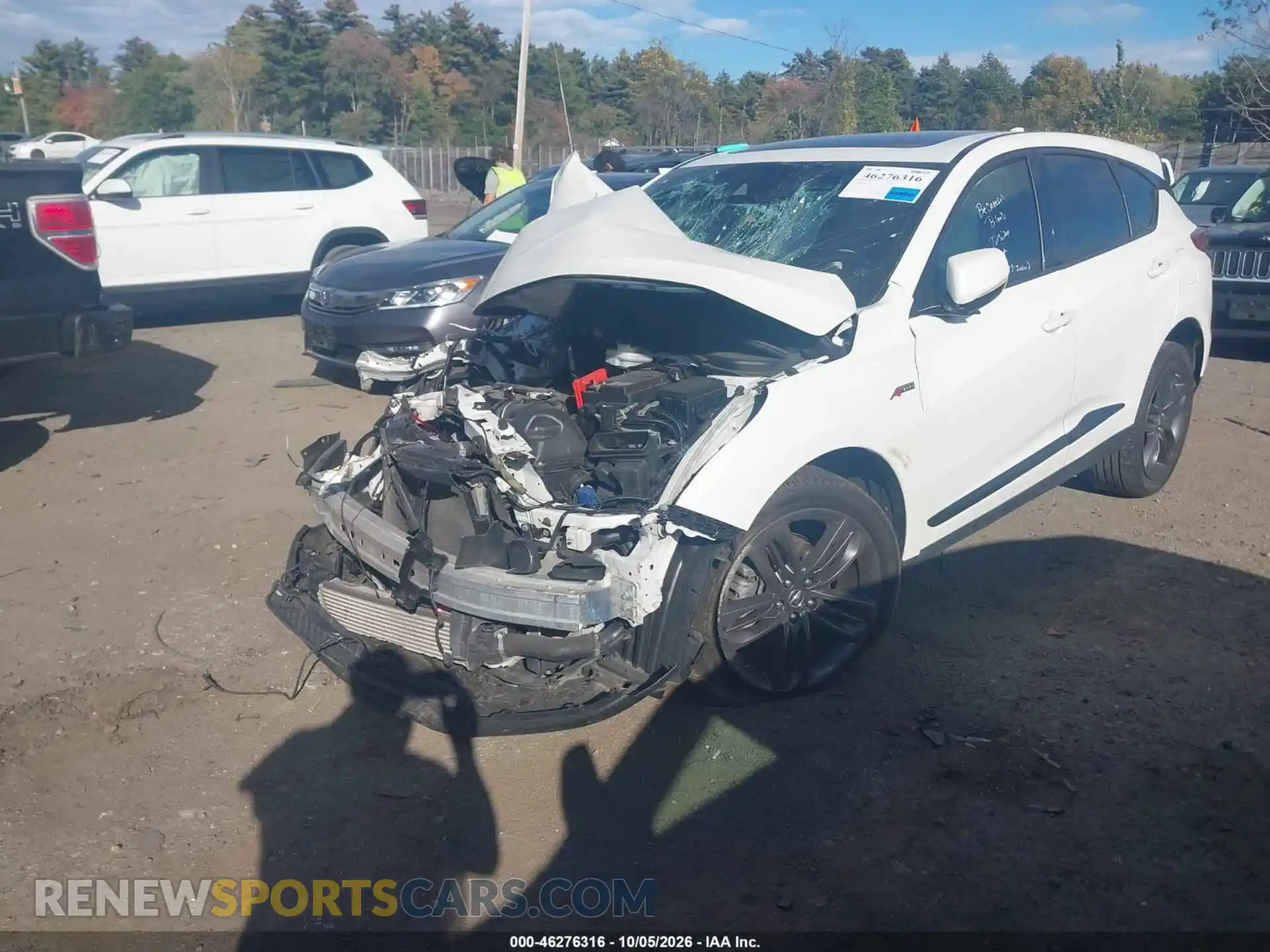 2 fotografías del automóvil dañado 5J8TC2H65ML046924 ACURA RDX 2021