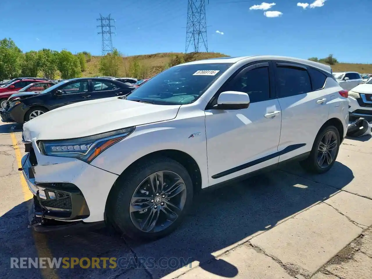1 Photograph of a damaged car 5J8TC2H66ML002690 ACURA RDX 2021