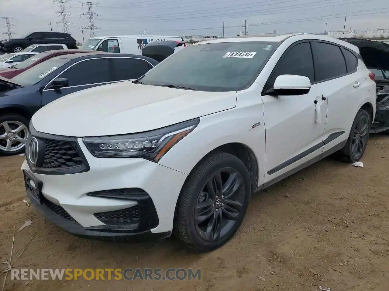 1 Photograph of a damaged car 5J8TC2H66ML042543 ACURA RDX 2021