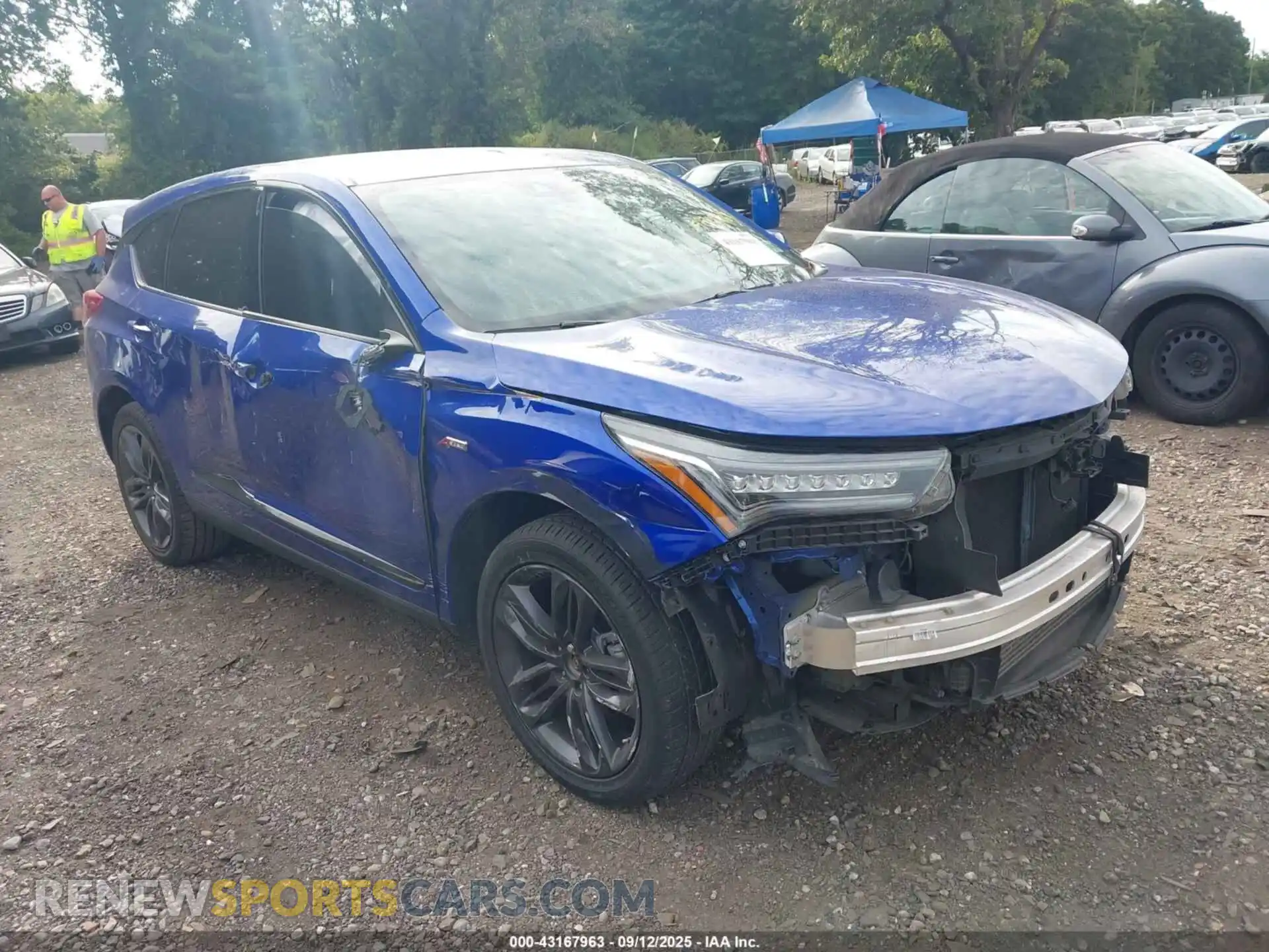 1 Photograph of a damaged car 5J8TC2H68ML042219 ACURA RDX 2021