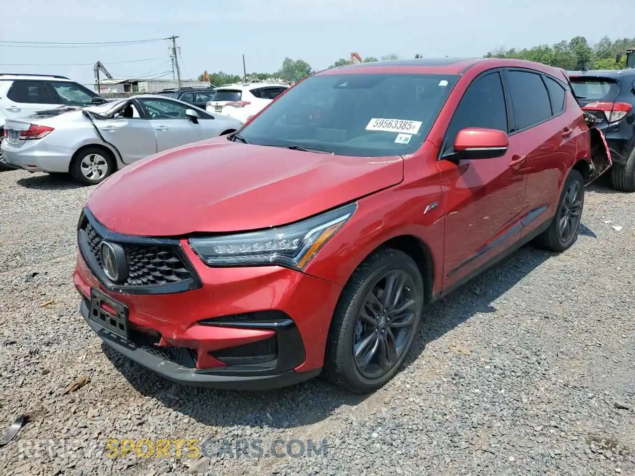1 Photograph of a damaged car 5J8TC2H6XML041816 ACURA RDX 2021