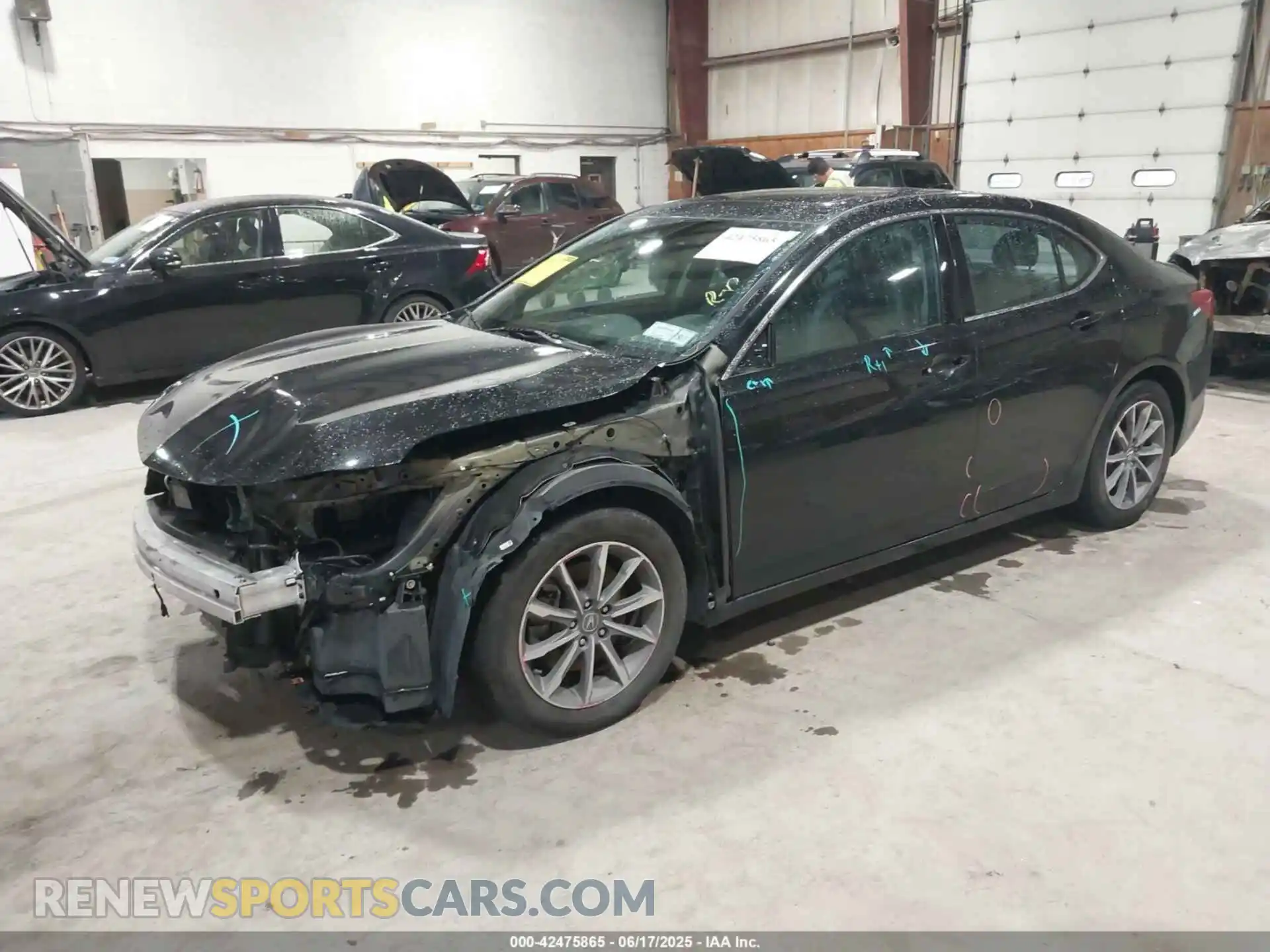 2 Photograph of a damaged car 19UUB1F32KA004486 ACURA TLX 2019