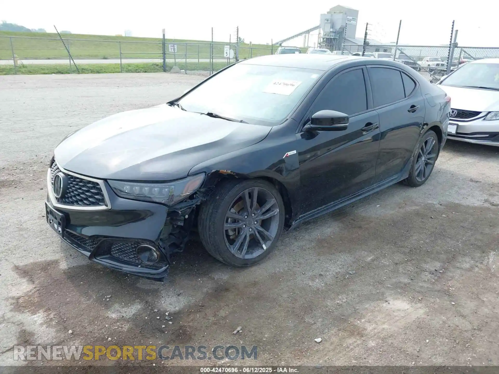 2 Photograph of a damaged car 19UUB2F65KA001341 ACURA TLX 2019
