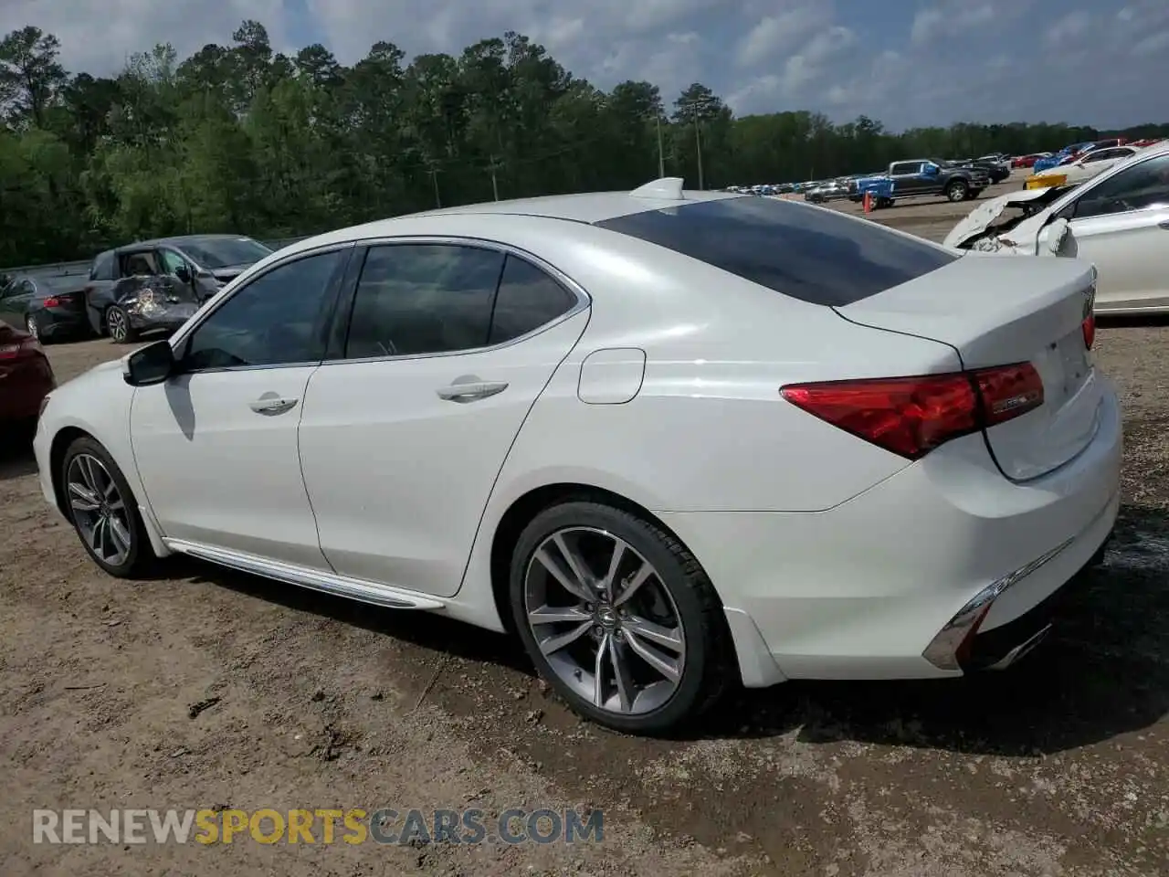 2 fotografías del automóvil dañado 19UUB2F4XLA004333 ACURA TLX 2020