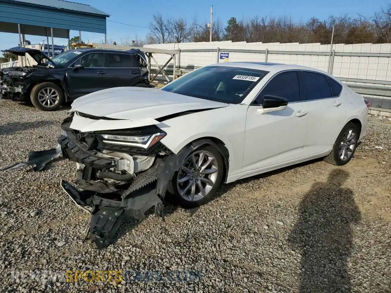 1 Photograph of a damaged car 19UUB5F34MA013166 ACURA TLX 2021