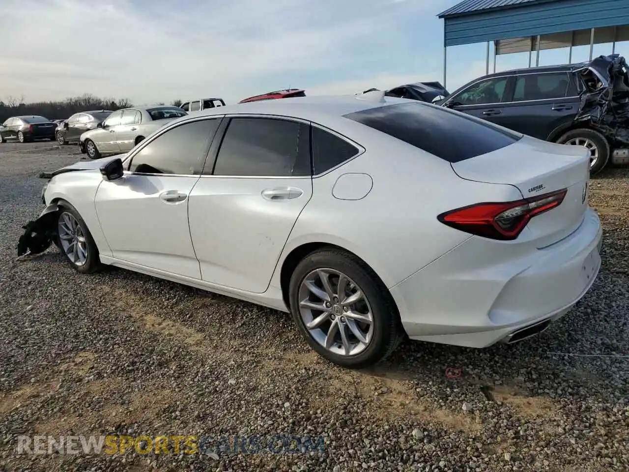 2 Photograph of a damaged car 19UUB5F34MA013166 ACURA TLX 2021