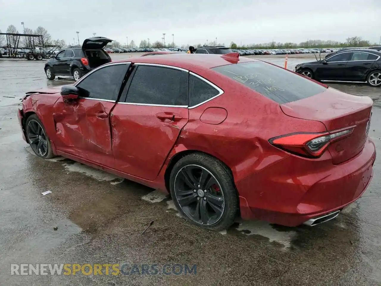 2 fotografías del automóvil dañado 19UUB5F42MA008752 ACURA TLX 2021