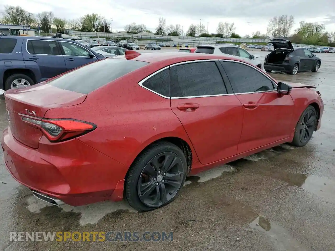 3 fotografías del automóvil dañado 19UUB5F42MA008752 ACURA TLX 2021