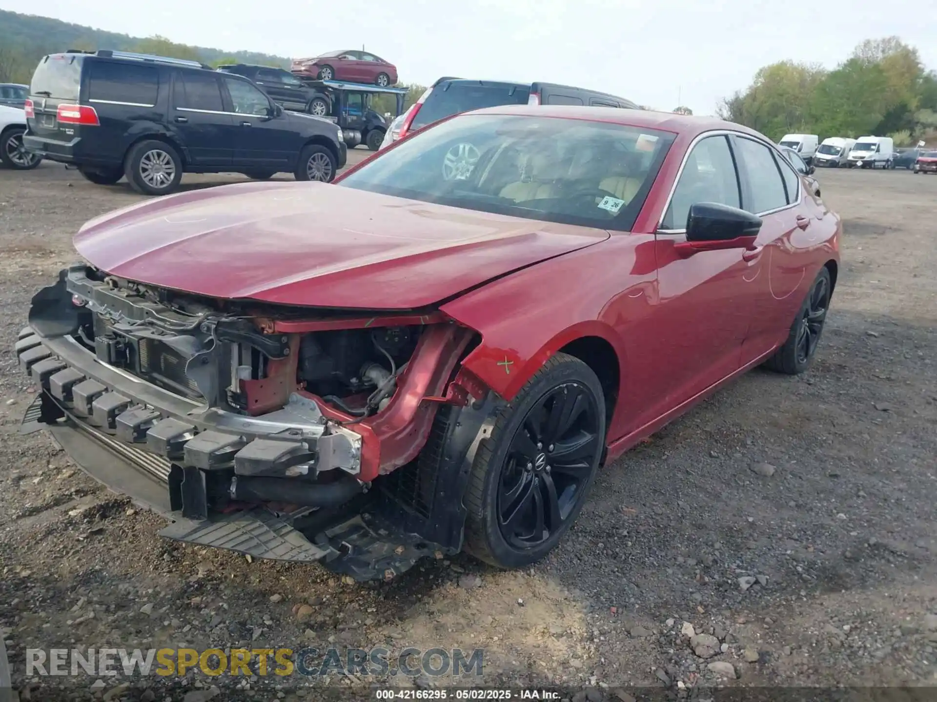2 Photograph of a damaged car 19UUB5F44MA012074 ACURA TLX 2021