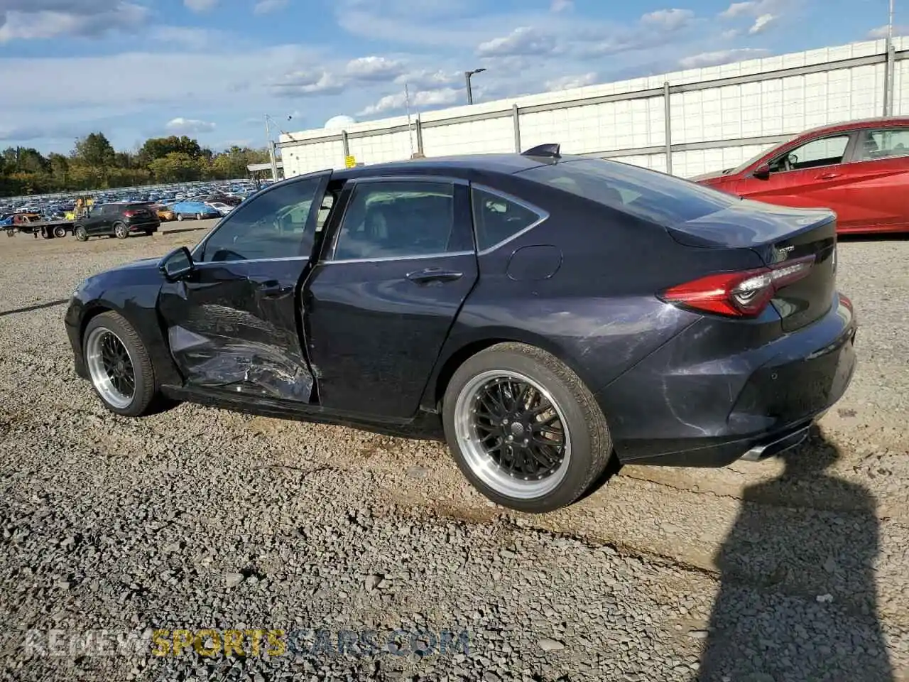 2 Photograph of a damaged car 19UUB5F45MA006185 ACURA TLX 2021