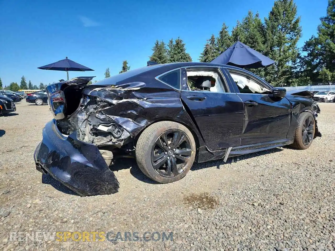 3 Photograph of a damaged car 19UUB5F47MA008567 ACURA TLX 2021