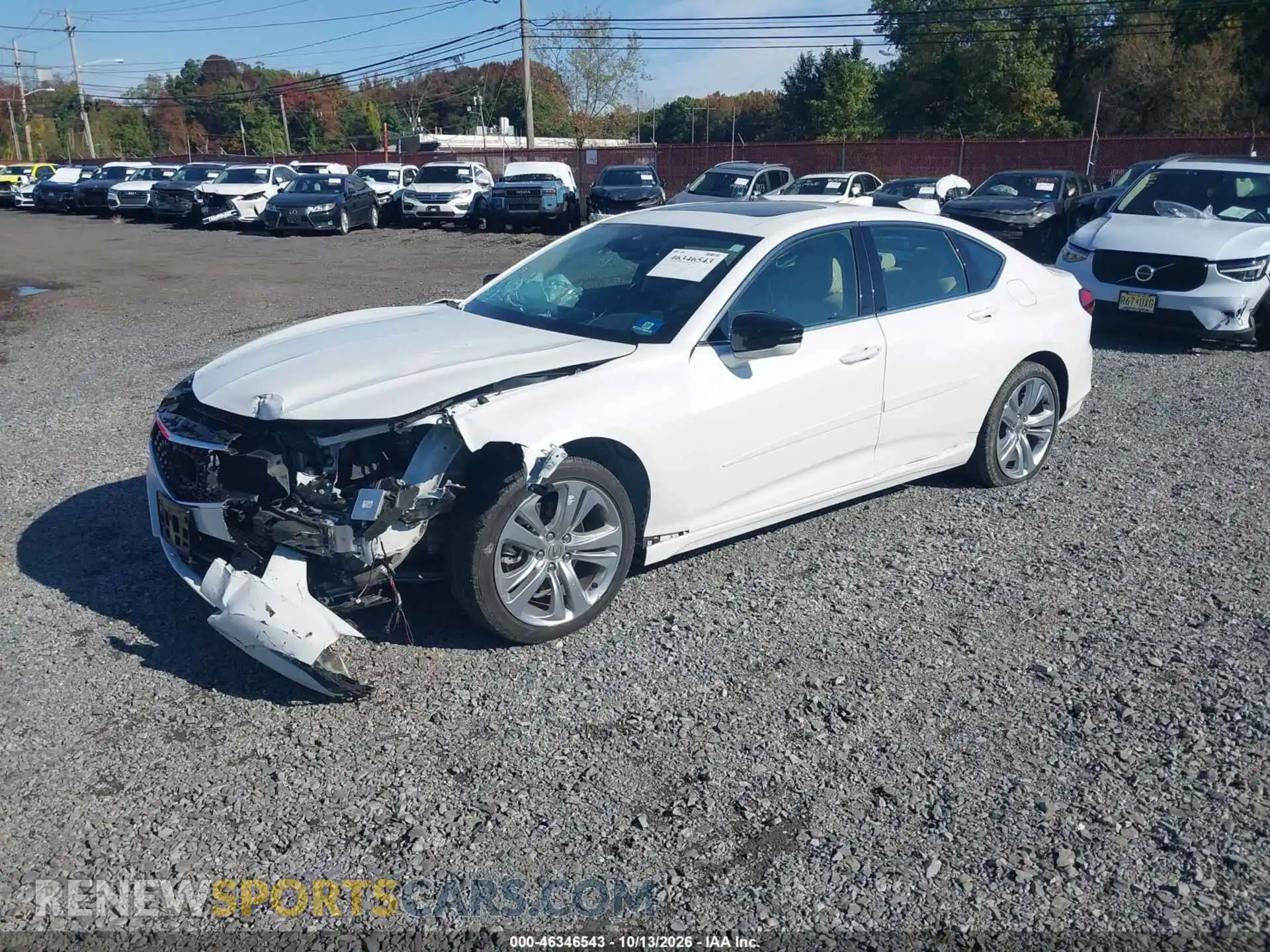 2 Photograph of a damaged car 19UUB5F49MA002558 ACURA TLX 2021