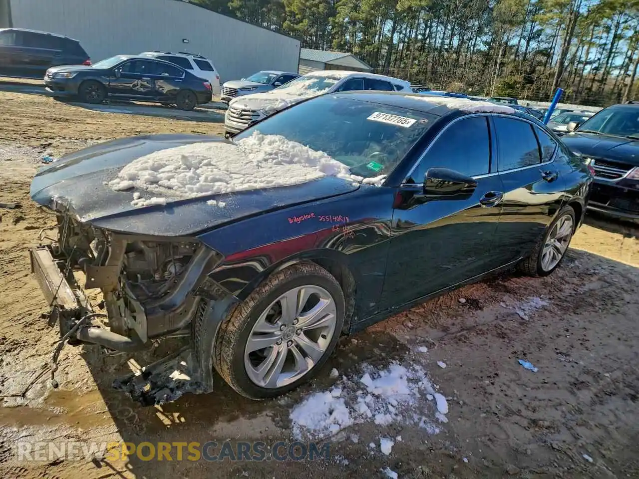 1 Photograph of a damaged car 19UUB5F49MA006187 ACURA TLX 2021