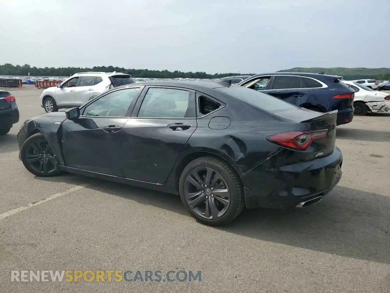 2 Photograph of a damaged car 19UUB5F52MA004239 ACURA TLX 2021