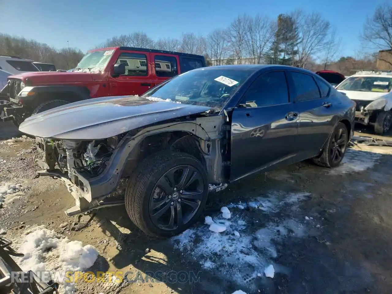1 Photograph of a damaged car 19UUB5F52MA005147 ACURA TLX 2021